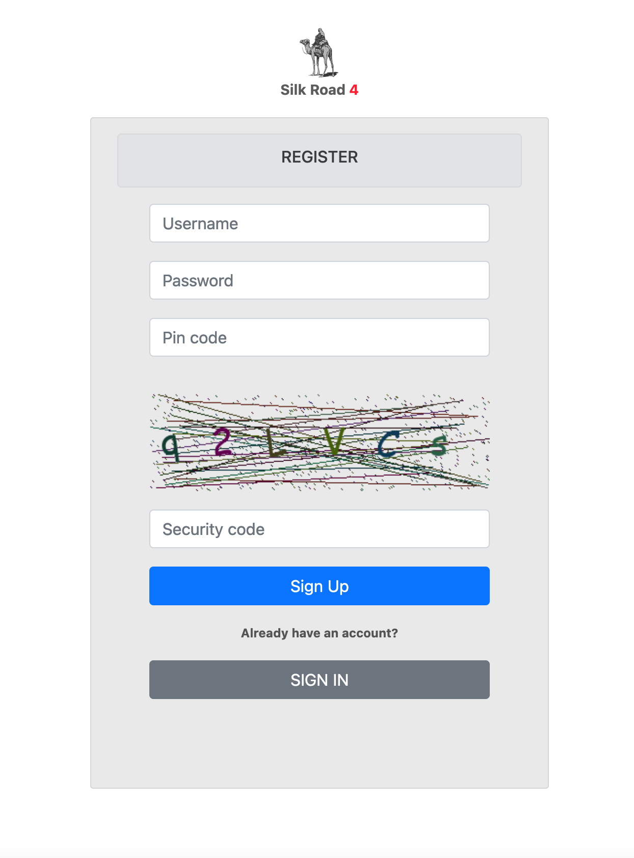 Silk Road Registration Form